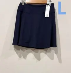 新品タグ付きGUドライストレッチスコートGA＋EネイビーLキュロット　ジーユー