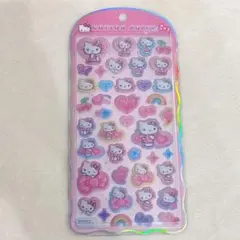 【正規品】コットンパフィーシール ヒョウ柄キティ