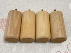 【旧型】無印良品　脚付マットレス脚　12cm　ナチュラル　4本セット(1)