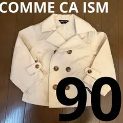 COMME CA ISM⭐️ベージュ ダブルブレスト トレンチ ジャケット⭐️90