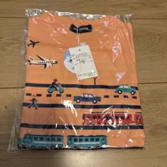 クレードスコープ　Tシャツ　110センチ　のりもの　電車　オレンジ
