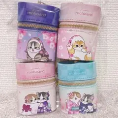 mofusand スカーフチャーム付きポーチ 桜満開 モフサンド 4種セット ②