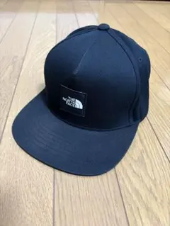 【ノースフェイス】スクエアロゴ キャップ ブラック 黒 スナップバック 美品