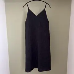ダークグレー キャミワンピース ロング丈 GU Sサイズ