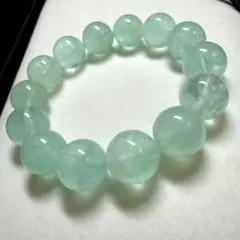 【最終価格】淡めパライバカラー✨ミントグリーン✨フローライト✨ブレスレット✨