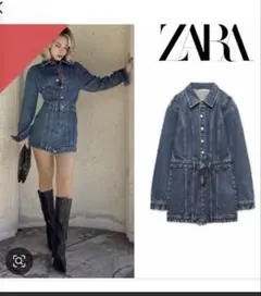 ZARA デニムワンピース　完売