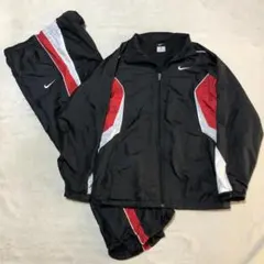 【匿名配送】ナイキ NIKE ジャージセットアップ スウッシュロゴ 黒 Mサイズ