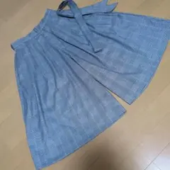 美品！INGNI チェック柄ワイドパンツ　M ベルト付　オフィスカジュアル