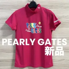 ★特価75%OFF★新品パーリーゲイツ モックネックシャツ ピンク　０のサムネイル