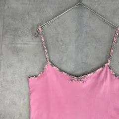 Burberry Blue Label ノバチェック柄キャミソール ピンク