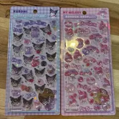 国内正規品　サンリオ第二弾　マイメロ　クロミ　ボンボンドロップシール　セット売り