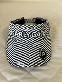 PEARLY GATES バイザー ストライプ柄