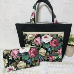 ハンドメイド　トートバッグ・ポーチセット
