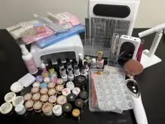 【豪華フルセット】ジェルネイル一式　ライト3台/筆6本/マシン