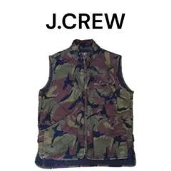 J.CREW　迷彩キルティングベスト　ジェイクルー　カモフラ総柄のサムネイル