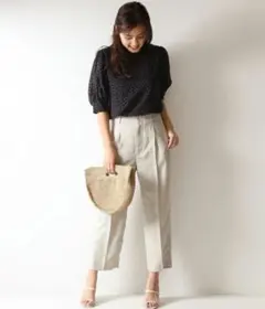 リネン カジュアルパンツ