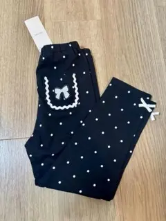 【新品未使用】プティマイン 110プティプラ 10分丈 レギンス ドット