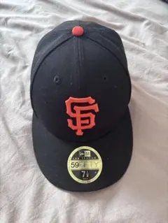 New Era 59FIFTY SFキャップ 7 3/8 黒/オレンジ - メルカリ