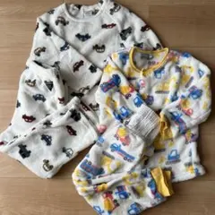 フリースパジャマセット　車柄 110cm