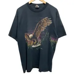 90s USA製 アメリカンイーグル ヴィンテージ ブラック Tシャツ