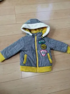 90cm　アウター　ジャンバー　フリース　厚手　トイサーカス　フード取外