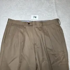 74 未使用　ユニバーサルランゲージ　カノニコ　ベージュ　スラックス　LL