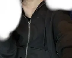 ユニクロ UNIQLO パーカー ブラック L スウェットフルジップパーカ