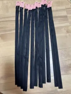 HKK ファスナー ブラック 11本セット ハンドメイド(50cm)