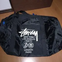 STUSSY 総柄 ドラムバッグ ミニボストンバッグ Y2K - メルカリ