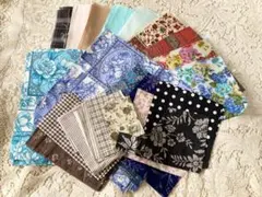 最終価格　♪ ハンドメイド材料♪ カット布セット　(花柄・チェック・水玉・無地)