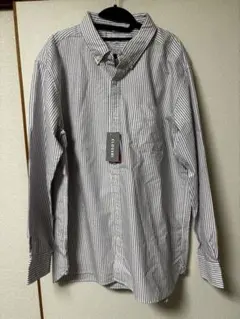 ストライプシャツ 紫、紺 5L