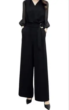 パンツドレス型ワンピース　レディース　M