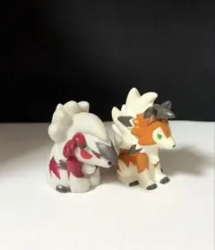 ポケモンキッズ ルガルガン まよなかのすがた　たそがれのすかだ 指人形 ソフビ