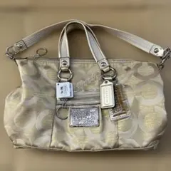 COACH ポピーオプアート ２ＷＡＹショルダーバッグ 15863