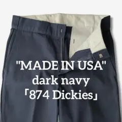 美品 90s USA製 ディッキーズ 874 ネイビー ワーク パンツ 30