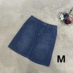 HONEYSUKLE ROVE デニムスカート　ブルー　綿麻　春夏　M