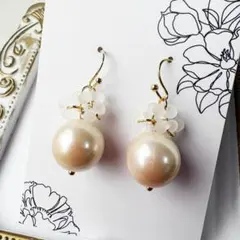 チェコビーズの可愛いピアスD92