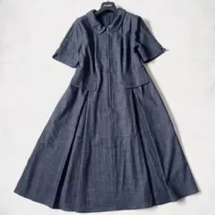 未使用級 レリアン ロングワンピース フロントジップ 大きいサイズ 13サイズ