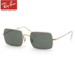 レイバン Ray-Ban サングラス レクタングル　グリーン ゴールドロゴ