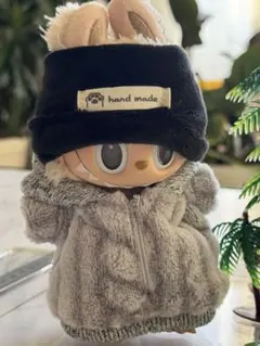 ラブブサイズ用 ハンドメイド着せ替え服　フードジャンパー風　J41