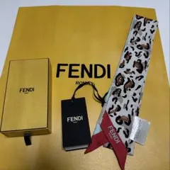 FENDI フェンディ ラッピー スカーフ レオパード ヒョウ柄 ズッカ柄