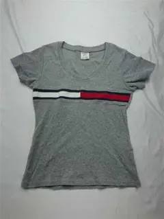 トミーガール Tommy girl ボーダーTシャツ グレー系 レディース M