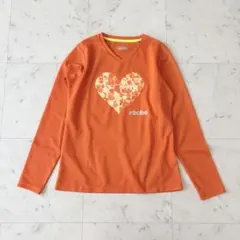ローチェ テニスウェア 長袖Ｔシャツ Vネック速乾 オレンジハート トップスのサムネイル