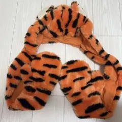 ティガー ディズニー マフラーカチューシャ 手袋付き