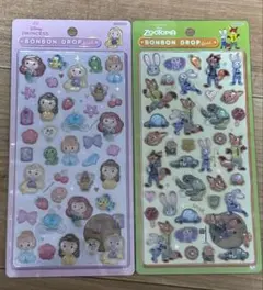 【正規品】ボンボンドロップシール　セット ディズニー プリンセス　ズートピア