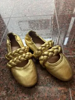 ☆美品 fitflop フラットシューズ 23 ゴールド