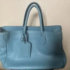 【新品、未使用】ADMJ ブルーキャンバス スクエアトートバッグ オリジナル ライトウォッシュキャンバススクエアトートバッグ【最安値