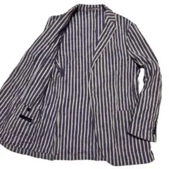 LARDINI テーラードジャケット ブレザー メタルボタン ストライプ 48のサムネイル