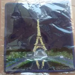 新品未使用フェイラー　夜のエッフェル塔柄　正方形約24cm