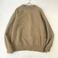 【ディジー】ニット セーター ラグランスリーブ 長袖 ムラ模様 シンプル L